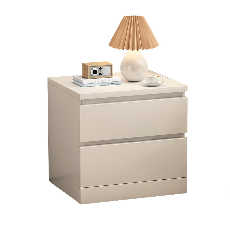 Mesa de noche simple moderno blanco dormitorio gran gabinete de almacenamiento económico simple mesita de noche gabinete rack de almacenamiento