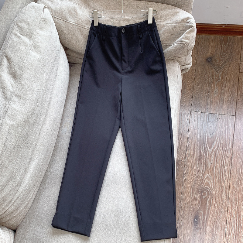 2025秋季西装裤 藏肉哈伦显瘦九分裤烟管裤锥形裤女批发H03FK8812