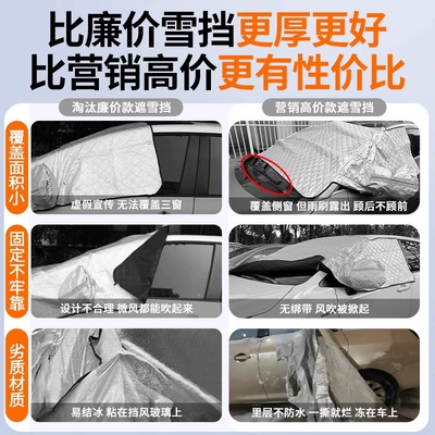 Car snow shield Mini Macaron Plantronics Clear