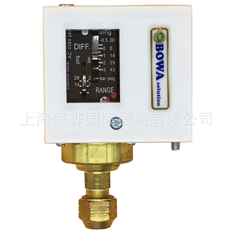 0~3bar可调式压力开关用于30米压头水泵电机保护或过滤器报警输出