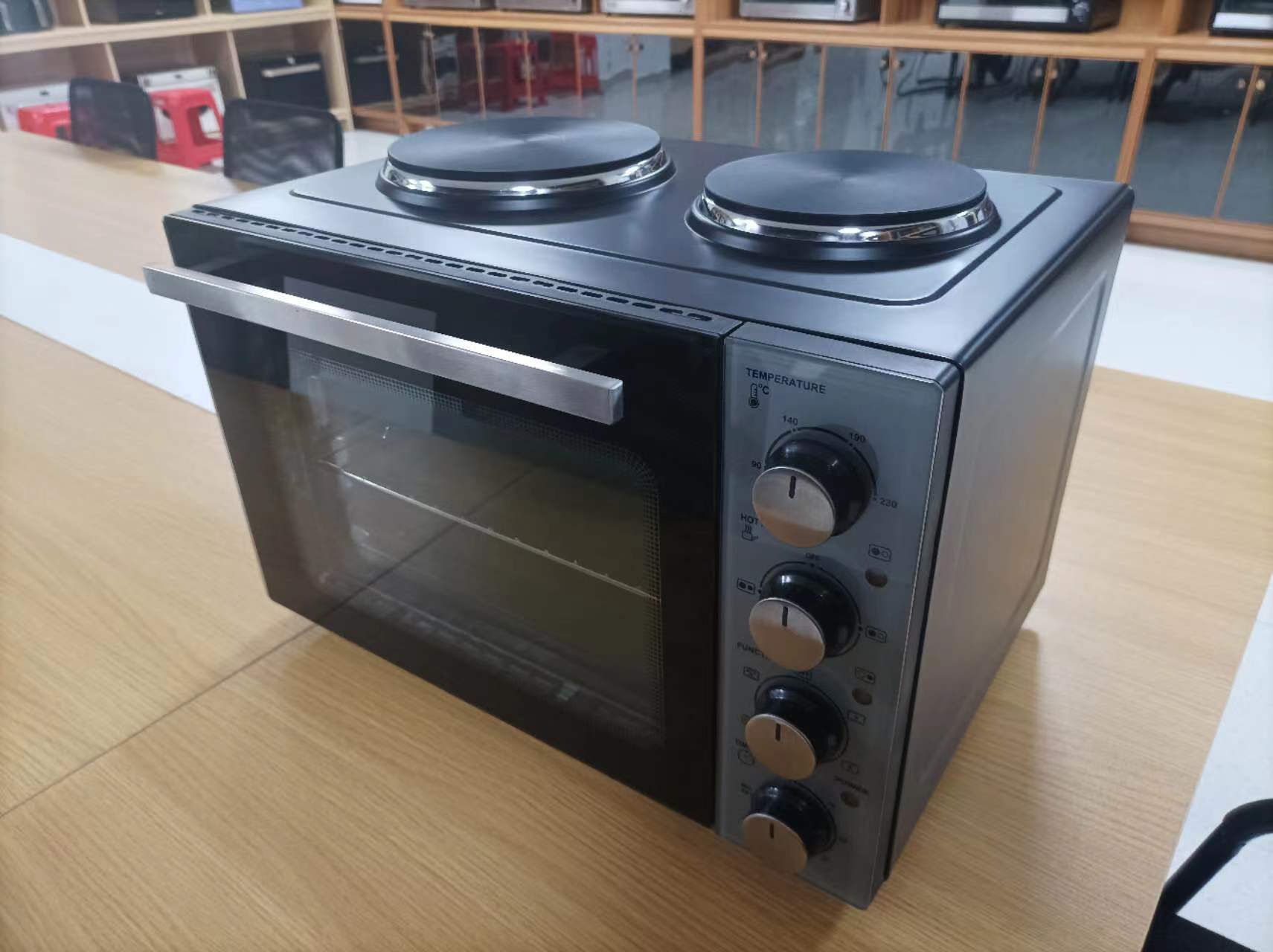 35L horno europeo hogar doble estufa de gran capacidad A13 horno de convección multifuncional CE fábrica personalizada