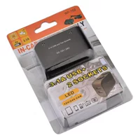 WF-102 автомобильный прикуриватель одна минута две с двойным кабелем USB 3.1A One Drag Two прикуриватель