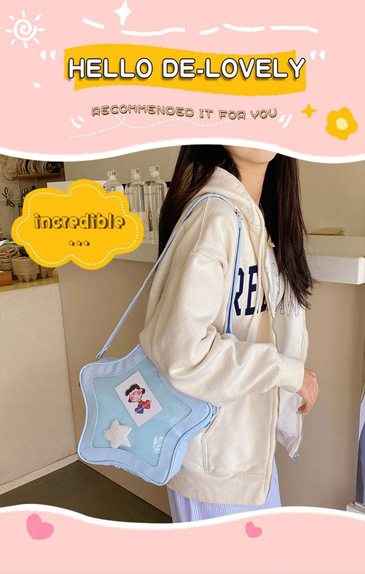 This year's popular color bags, 2025 new star bags, Japanese-style sweet single-shoulder bags, crossbody bags, women's bags, cross-border details Picture
