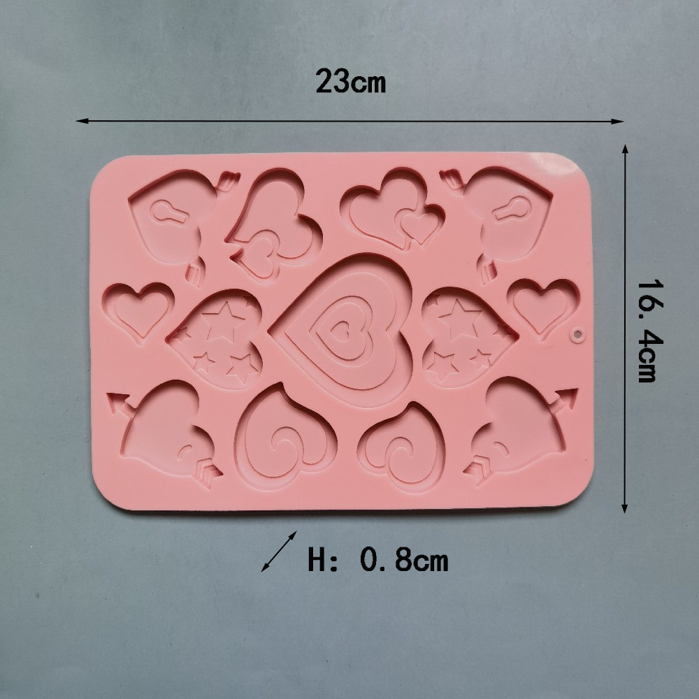 13 incluso más amor 283 molde de silicona pudín molde de postre decoración de pastel de cocina para hornear