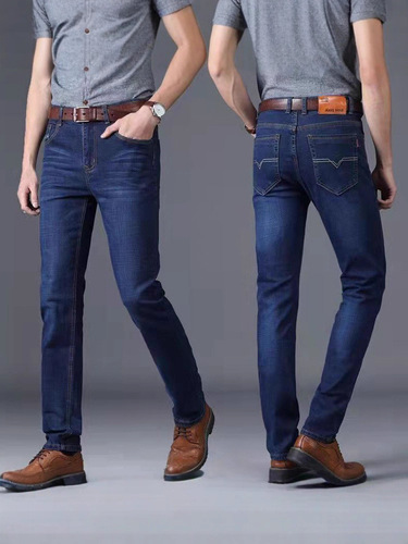 Gangster Style Men's Autumn New Arrival Personality Trendy Denim Jeans Hip-Hop Instagram Street Style Cool Attitude Pants