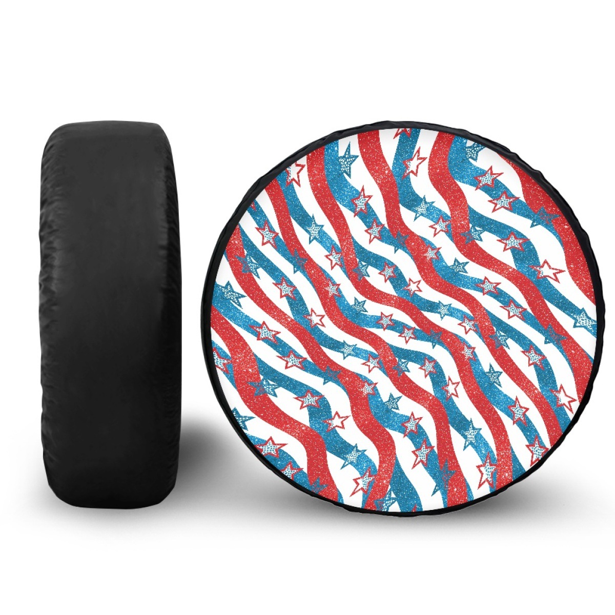 Amazon Waterproof Tire Cover with American Flag Pattern Customized for Jeep Wrangler Spare Tire Protector