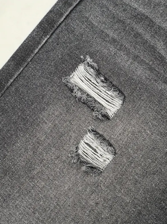 Cross-border retro americano viejo desgastado jeans hombre callejero de tendencia suelta pantalones rectos largos de piernas largas