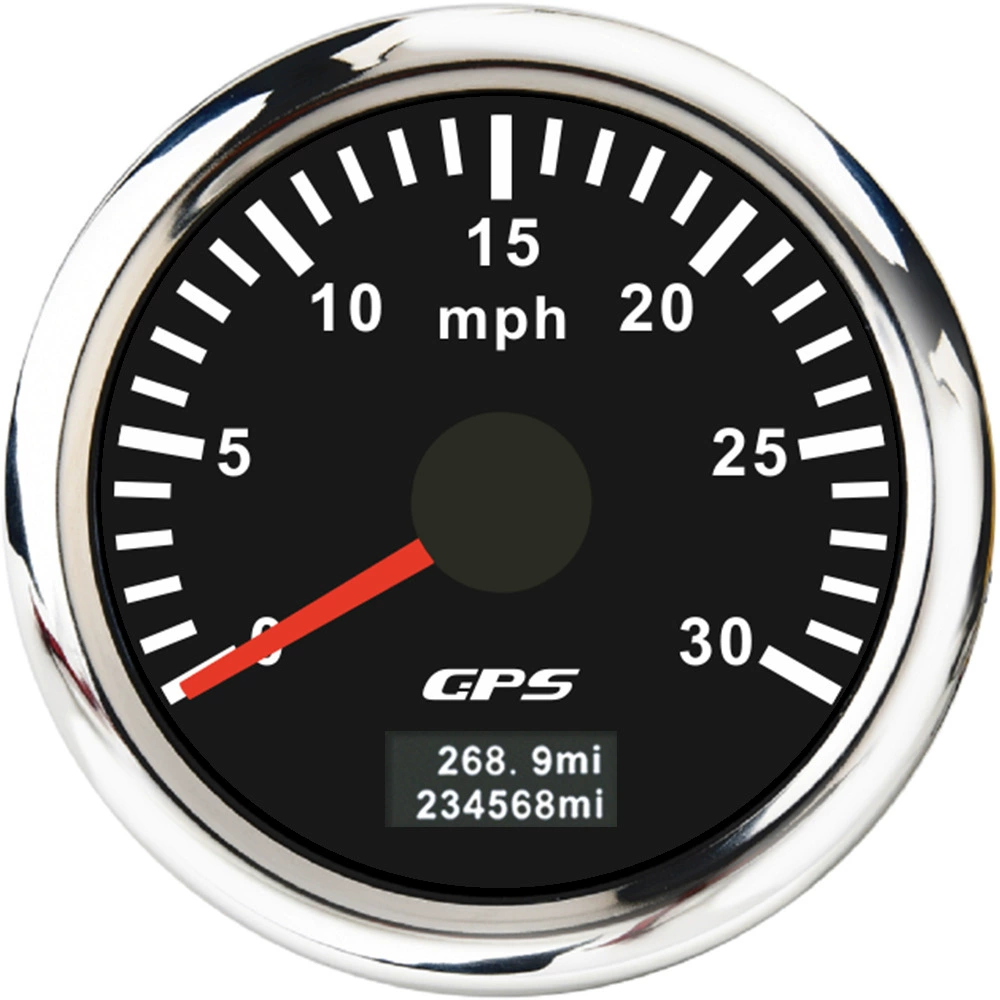 52мм указатель GPS спид терминал Mileter Mileter Mileter 0-30/60/80/120/200MPH Цветная подсветка часы