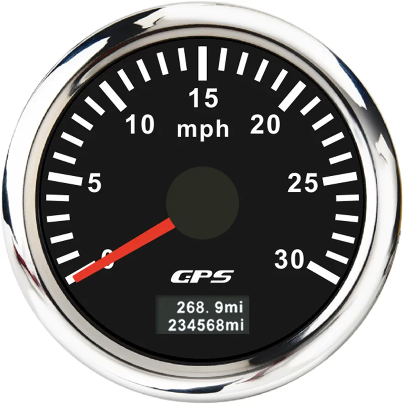 52мм указатель GPS спид терминал Mileter Mileter Mileter 0-30/60/80/120/200MPH Цветная подсветка часы