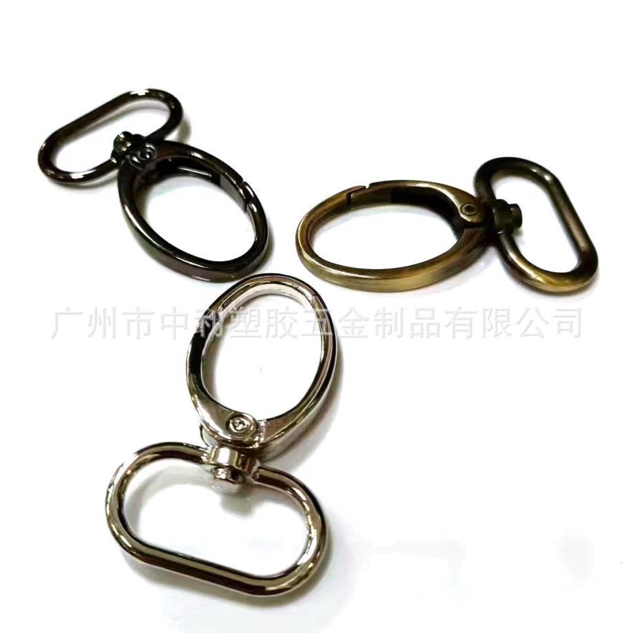 Metal golden keychain, bag accessory