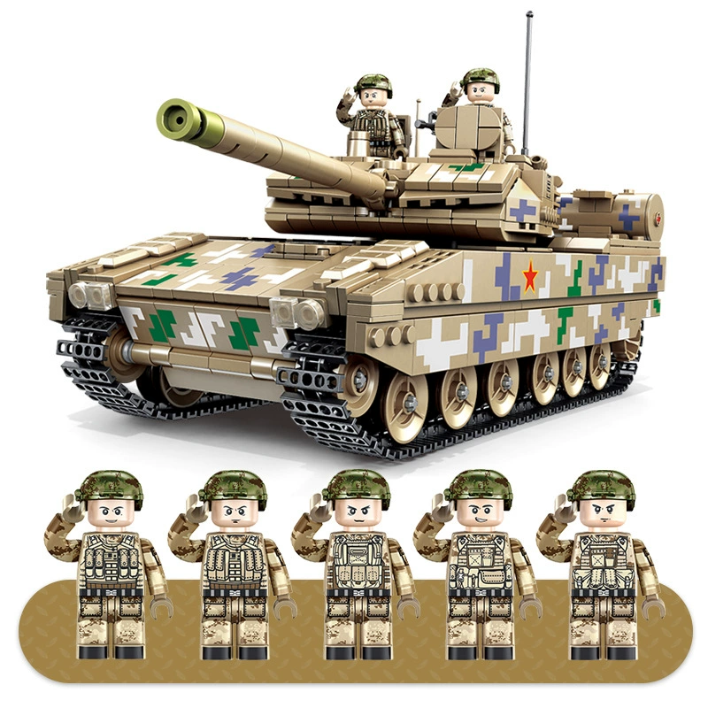 Panlos Military Series 15 Тип 15 Легкий танк Детская головоломка с хвалебными блоками Модель игрушки в подарок 639001