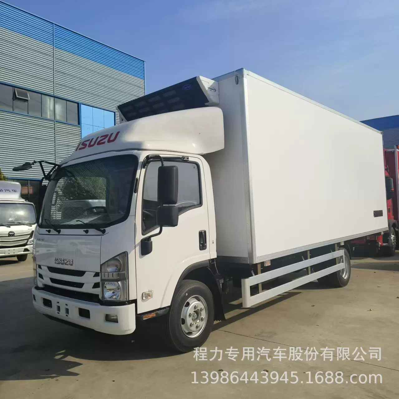 出口庆铃五十铃5.2米厢式冷藏车 6米瓜果蔬菜海鲜冷链运输车