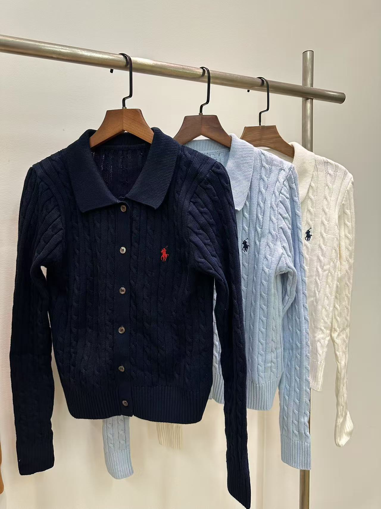 Ralph Lauren pony tikməli trikotaj hırka, uzunqol