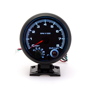 Avtomobil üçün 12V universal mavi işıqlı taxometr