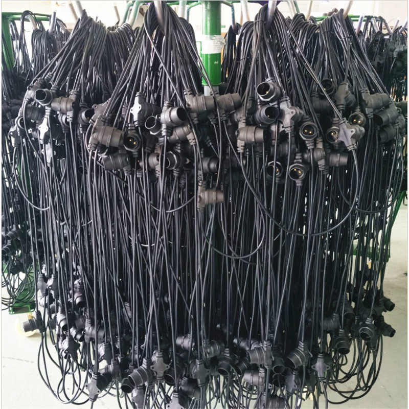 厂家直销户外防水灯串 E26 E27 B22 E17 E14 E12灯串线 装饰灯串