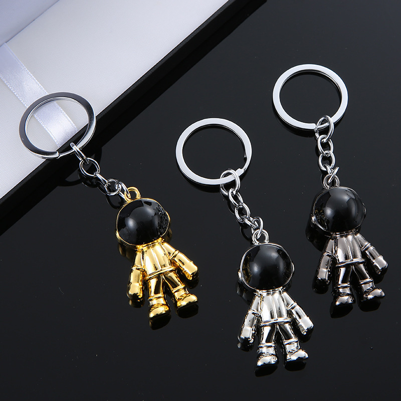 Astronaut Keychain Pendant Car Key Chain Men's High-end Waist Hanging Girls Keys Astronaut Couple Gift