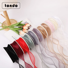 Tang De Valentine's Day Gift Mermaid Flower Wrapping Ribbon Floral Gift Cake Bow Ribbon