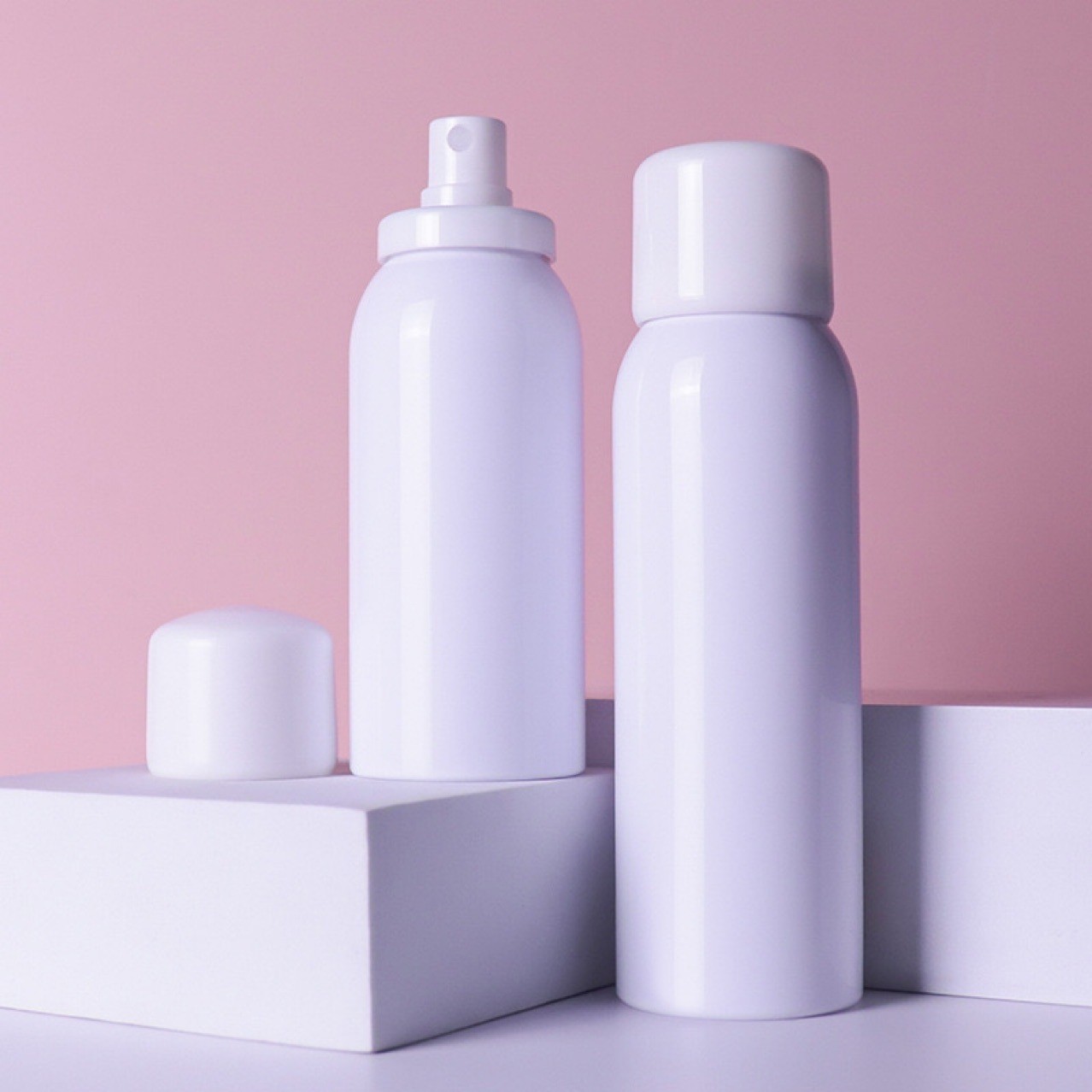 现货批发150ml圆形卡口PET塑料包材防晒喷雾瓶分装瓶定妆细雾喷瓶