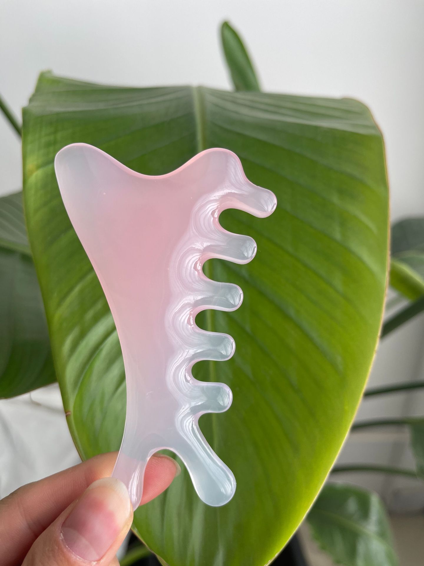 Янтарно-розовый двухцветный