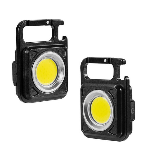 Key chain light cross-border multi-functional outdoor camping portable car emergency work light COB mini flashlight
