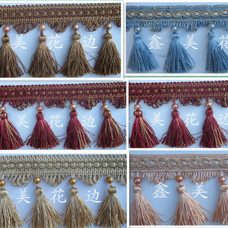 窗帘珠子吊坠 窗帘流苏穗 手工吊球花穗 婚庆欧式幔头装饰挂球边