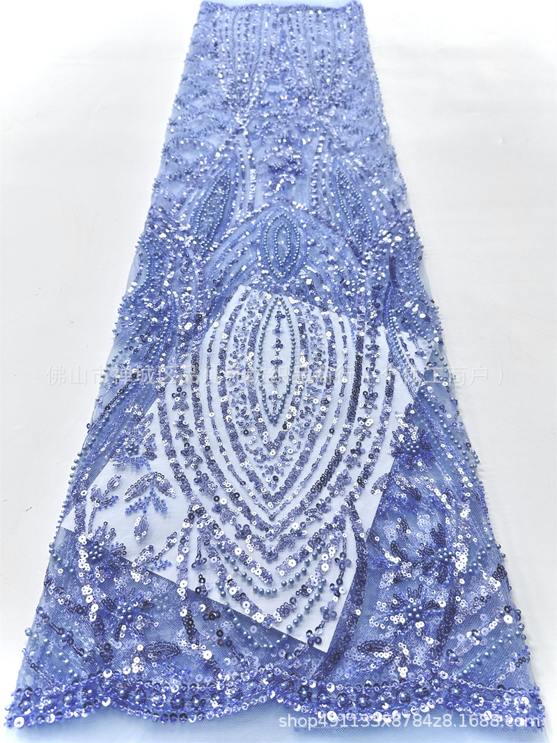 Inventario de bordado de cuentas de lenteja estilo retrógrado francés vestido de boda vestido image 10