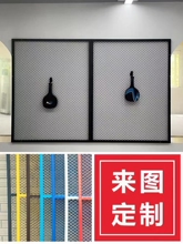 ✅铁艺网片隔断装饰餐厅架墙网屏风菱形铁网格网铁丝吊顶工业风定