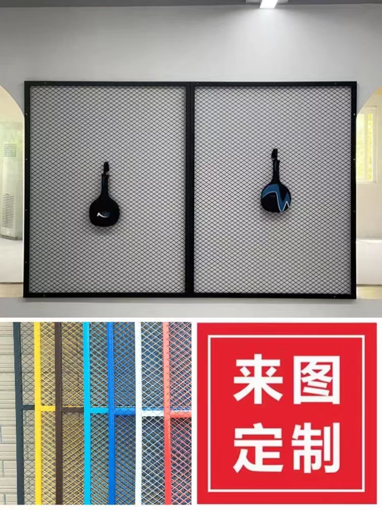 ✅铁艺网片隔断装饰餐厅架墙网屏风菱形铁网格网铁丝吊顶工业风定