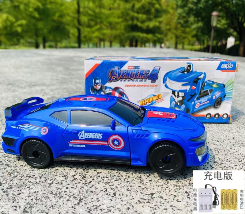 跨境儿童电动万向变形警车男孩玩具0-6岁宝益智声光汽车玩具批发|undefined