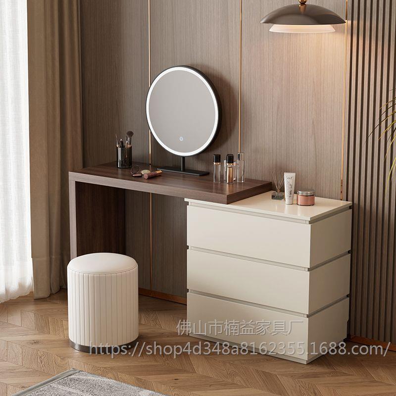 Integrated Chest of Drawers New Chinese Style Dressing Table Bedroom Modern Simple Solid Wood Dressing Table Small Apartment 2024 New Storage