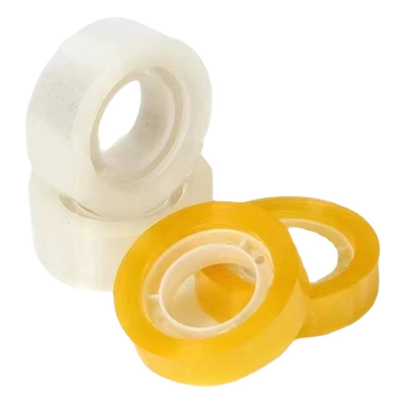 Papelería 12mm 18mm cinta adhesiva transparente material de embalaje de flores cinta adhesiva pequeña cinta adhesiva adhesiva al por mayor