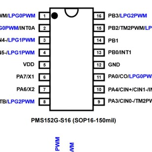 PMS152G brand new original spot Yingguang PADAUK microcontroller with burning program tape