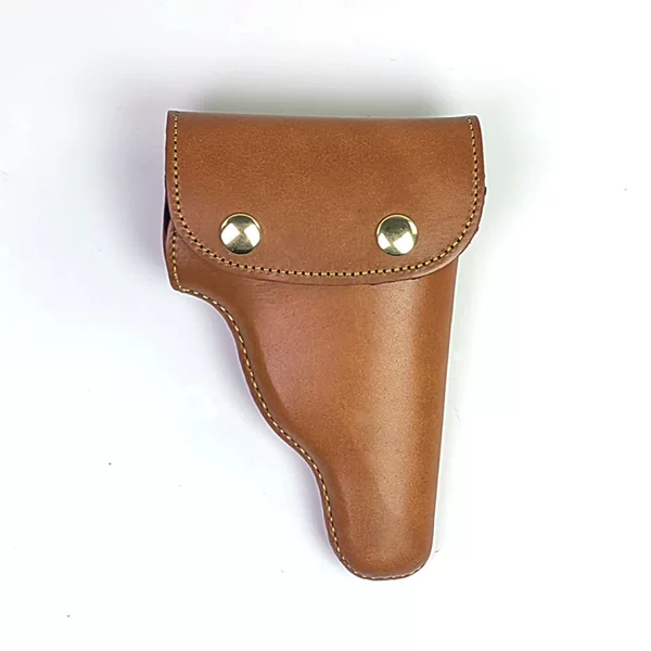 Type 64 Yellow Cowhide Waist Pistol Bag Film and Television Props Domestic Universal 77 Type Holster Bullet Holster Cowhide Holster
