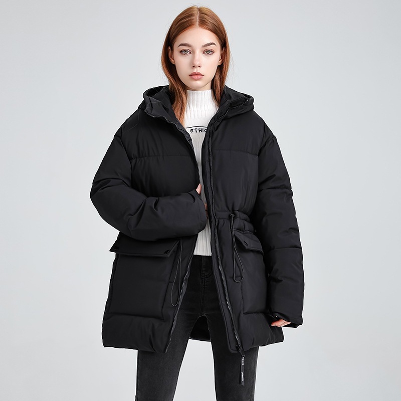 Europa y los Estados Unidos abrigo de algodón de plumón de invierno para mujeres nuevas herramientas rusas sueltas grandes delgadas y simples ropa de pan gruesa