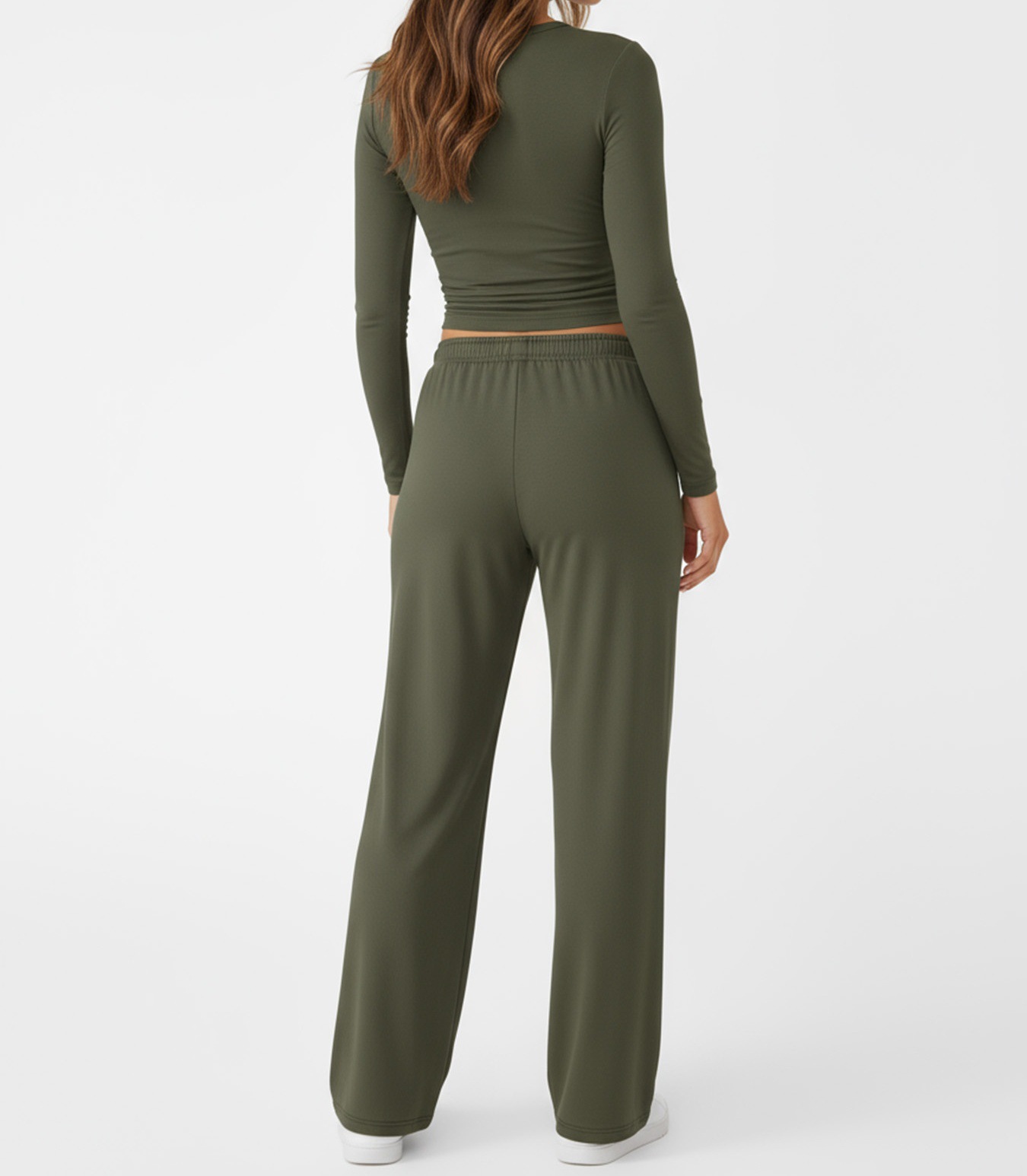 New Fashion Casual Suit Sports Yoga Autumn And Winter Crew Neck Long Sleeve Women_ecoleips.com