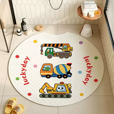 anti-fall mat, toilet bathroom suction – Avtomobil döşəmə paspasları - ysd-round-three-wheel-construction-vehicle-diameter-53cm