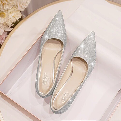 Factory direct sales single-layer shoes for women, 2024 new French gold wedding shoes, two-wearing women's high heels, ultra-high heels