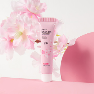 Cross-border LAIKOU Japan Cherry Blossom sunscreen8g Isolation Hydrating Factory in stock Wholesale