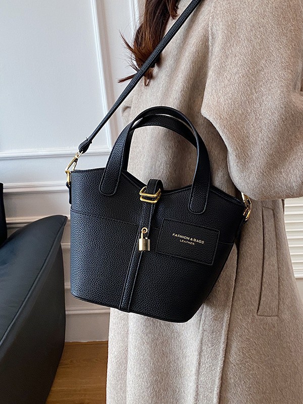 Bolso de mujer nueva moda transfronteriza de un hombro de moda alta sensación de lichi estampado ligero de lujo bolso de cesta de platos image 5
