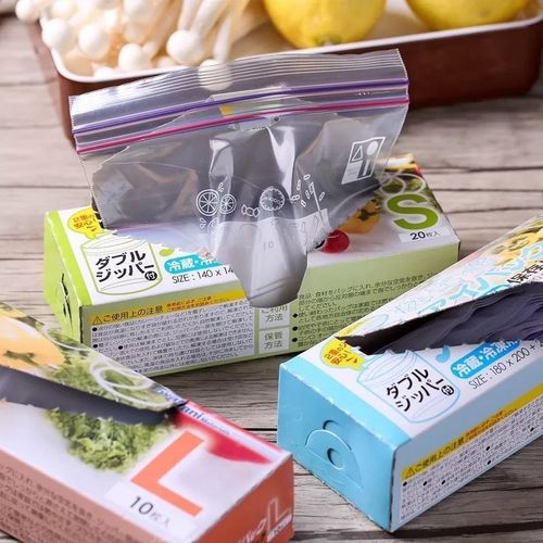 Sealed bag, fresh-keeping food packaging bag, self-sealing household plastic bag, thickened refrigerator storage and freezing special packaging bag