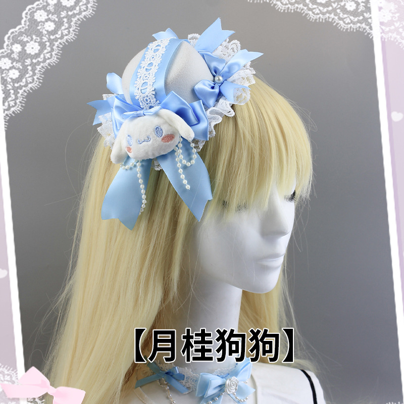 Lolita Hair Accessories Big Ear Dog Hand-made Small JK Hair Accessories Hairpin Hairpin Headwear Small Topper