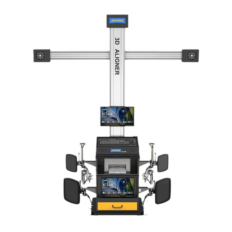 AUTOOLXC508 Localizador de cuatro ruedas para automóvil 4S taller reparación de automóviles mantenimiento de automóviles mantenimiento de neumáticos herramienta de posicionamiento de cuatro ruedas 3D