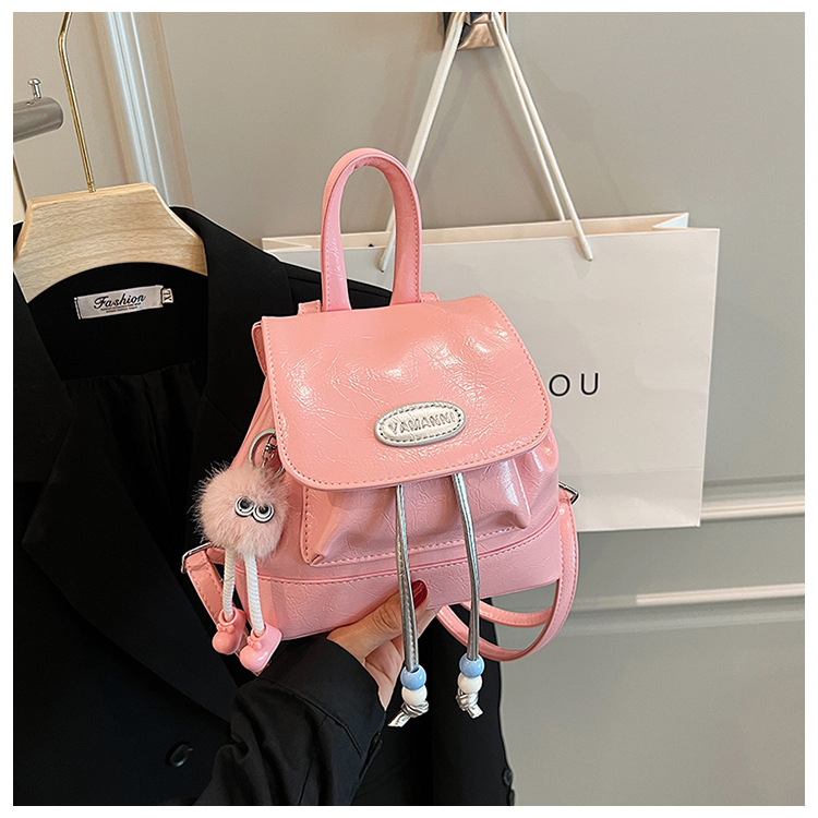 Stylish Pleated Women's Mini Backpack Japanese Korean Style Bag_voghion.com