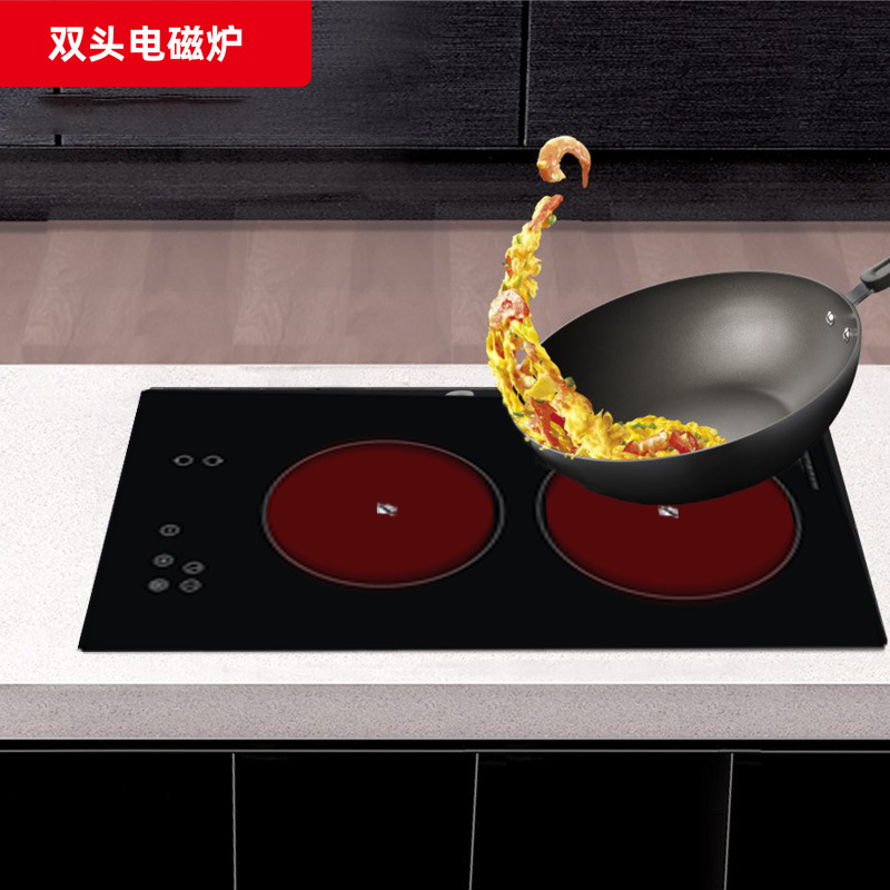 Dual-Use Vertical Double Induction Cooker, Electric Ceramic Stove, Smart Infrared Stove, Domino Light Wave Electric Stove, High Power