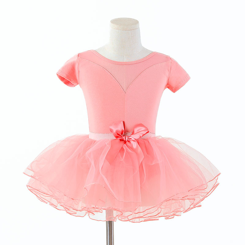 Niños danza uniformes malla empalme ropa de entrenamiento adorable ropa de baile confortable ropa de ballet transpirable image 3