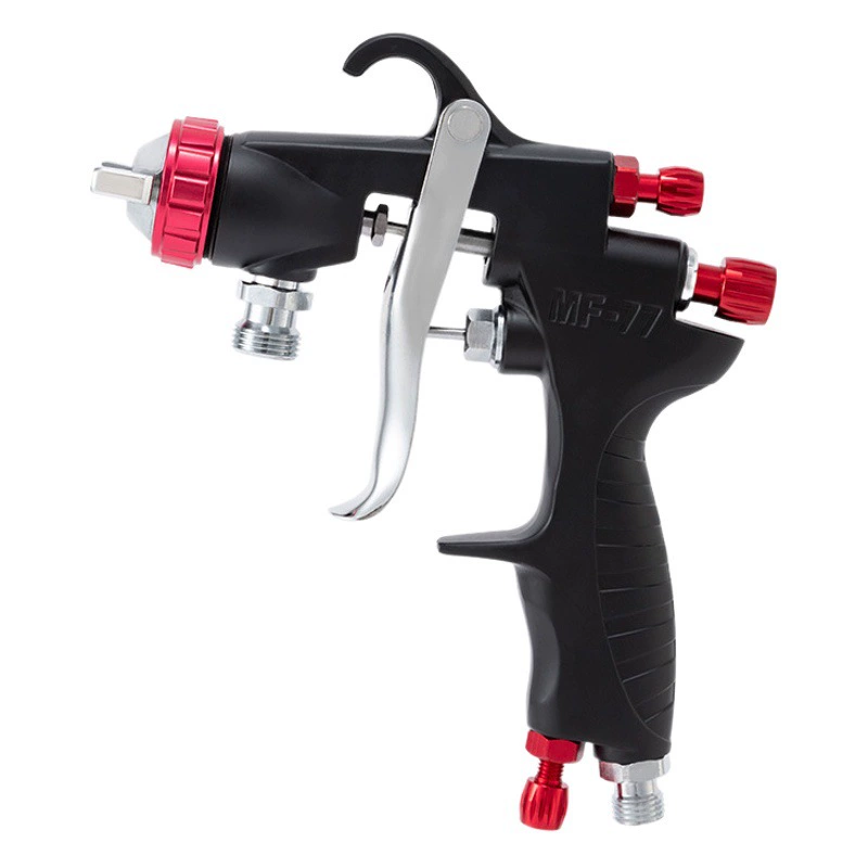 Пневматический краскопульт SUTU W77S с нижним бачком для ремонта мебели, пневматический инструмент для распыления краски