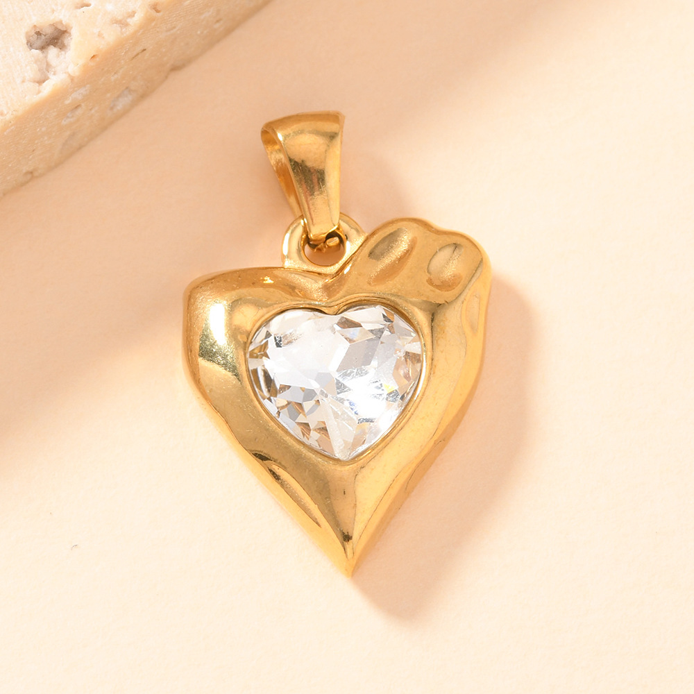 Colgante único transfronterizo nuevo exquisito colgante de amor de diamantes colgante de moda simple colgante único fábrica de accesorios de joyería de bricolaje