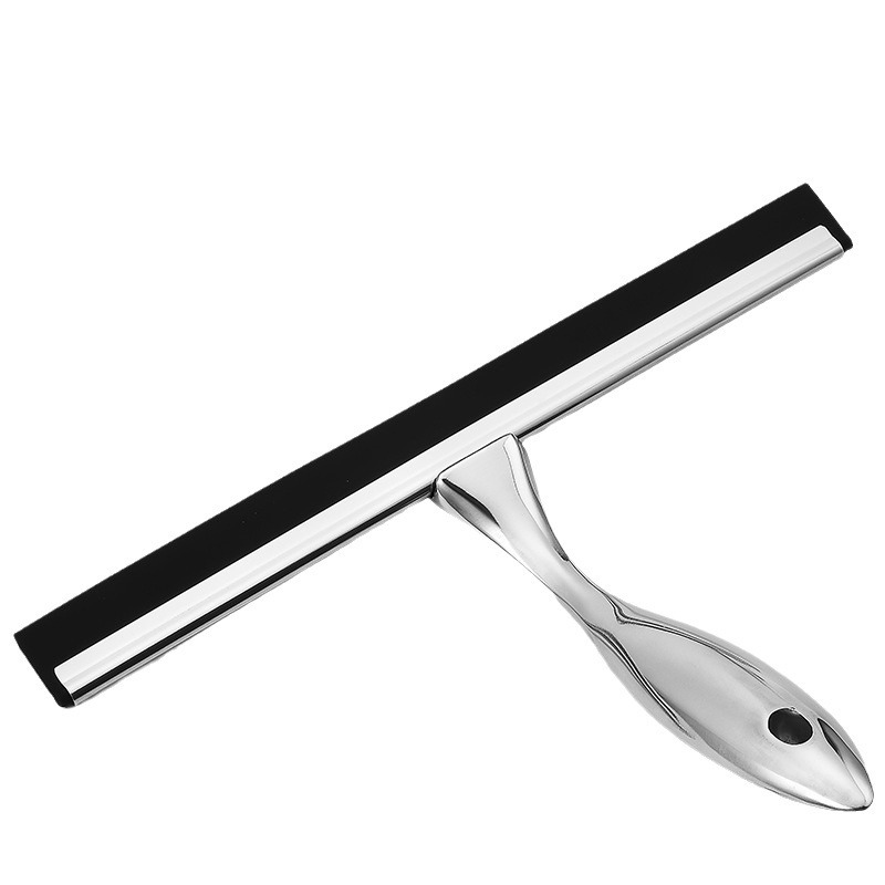 Ventas directas transfronterizas negras limpiador de vidrio doméstico de acero inoxidable limpiador de agua práctico de un solo lado limpiador manual