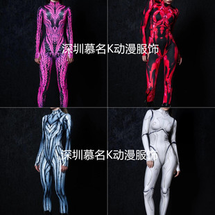 2025 Halloween New Bodysuit 3D Digital Printing Adult Cosplay One-Piece Costume