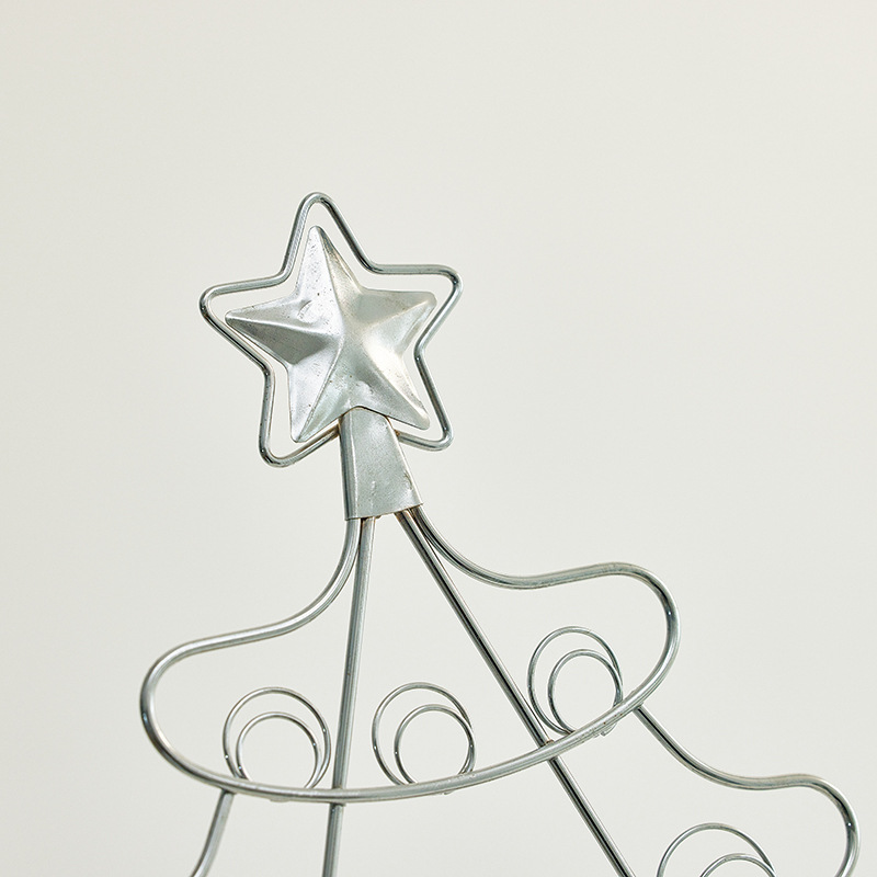 50cm hierro forjado árbol de Navidad decoraciones decoración de Navidad escenario diseño props creativo DIY árbol de Navidad hecho a mano